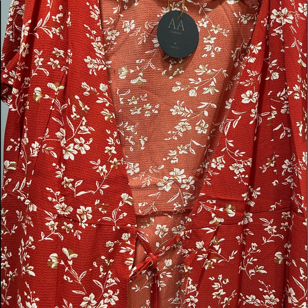 Boho Floral Print Wrap Dress - Picture 7 of 7
